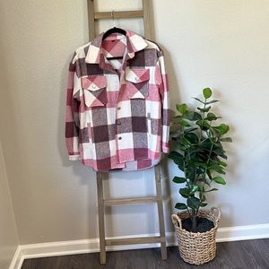 Plaid Pink Shacket